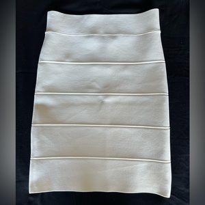 NWOT BCBG White Bodycon Mini Skirt